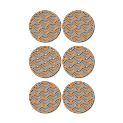 Round Coaster MDF Design 21