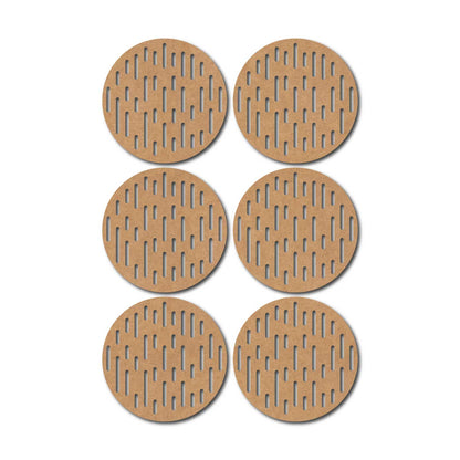 Round Coaster MDF Design 18