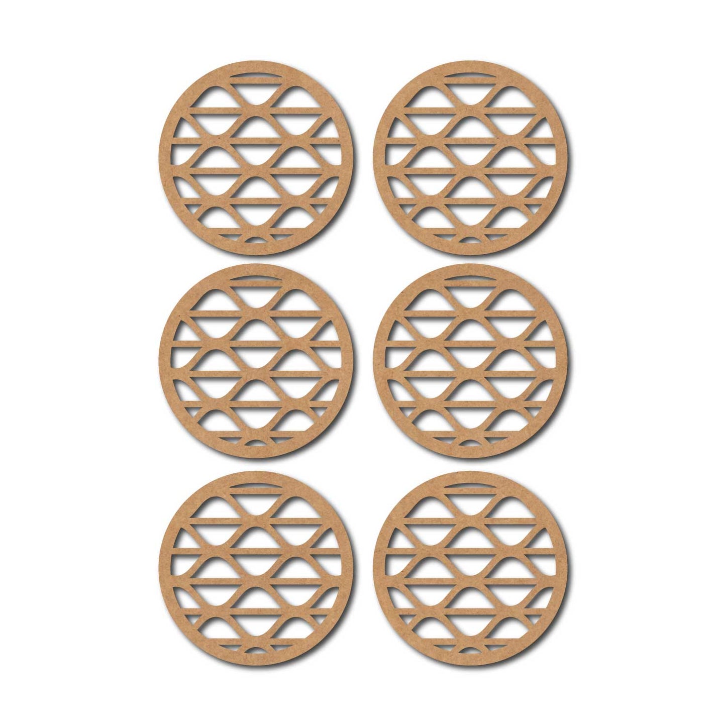 Round Coaster MDF Design 10