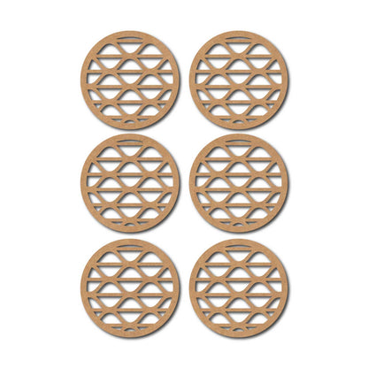 Round Coaster MDF Design 10