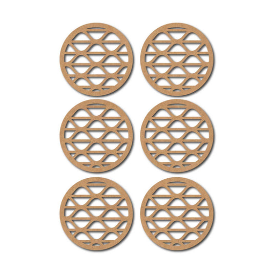 Round Coaster MDF Design 10