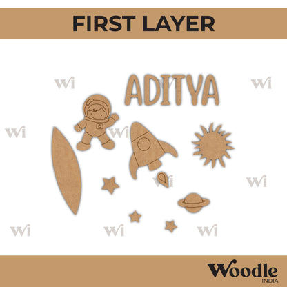 Space Nameplate MDF Design 8