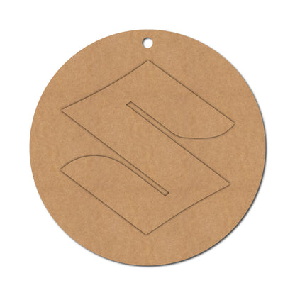 Maruti Suzuki Logo Keychain Cutout MDF Design 1