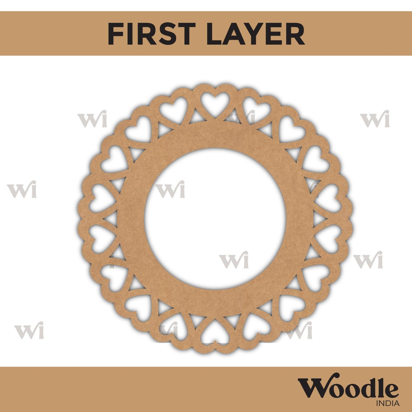 Diya Tealight Holder MDF Design 51