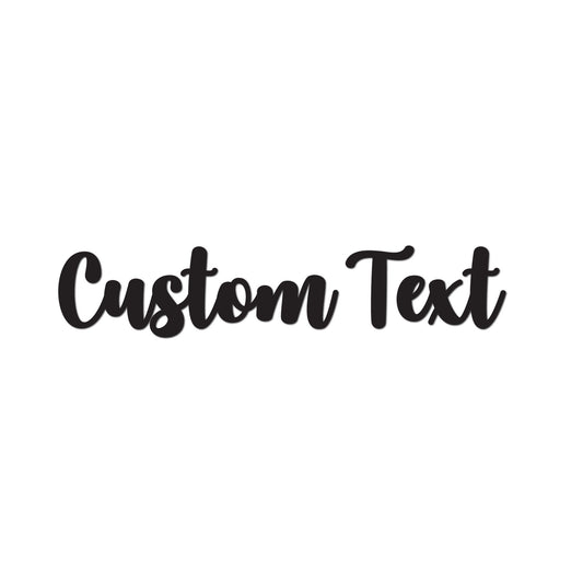Acrylic Custom Text Name Cutout