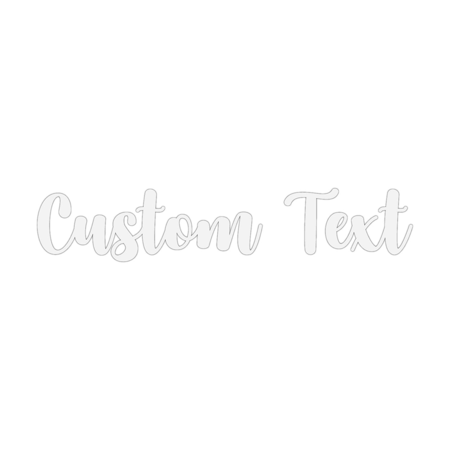 Acrylic Custom Text Name Cutout