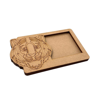 Tiger Three Layered Photo Frame MDF Design 1