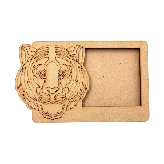 Tiger Three Layered Photo Frame MDF Design 1