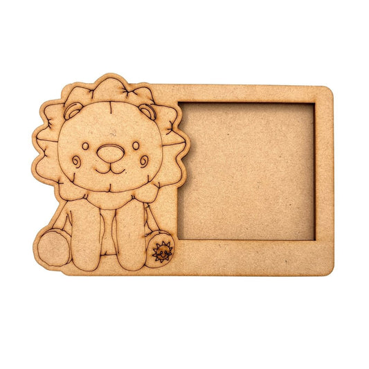 Lion Three Layered Photo Frame MDF Design 1