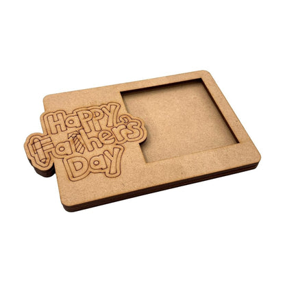 Happy Father's Day Three Layered Photo Frame MDF Design 1