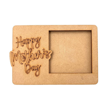 Happy Mother's Day Three Layered Photo Frame MDF Design 1