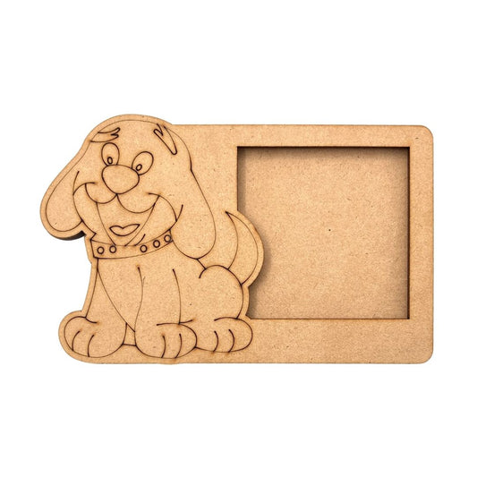 Dog Three Layered Photo Frame MDF Design 1
