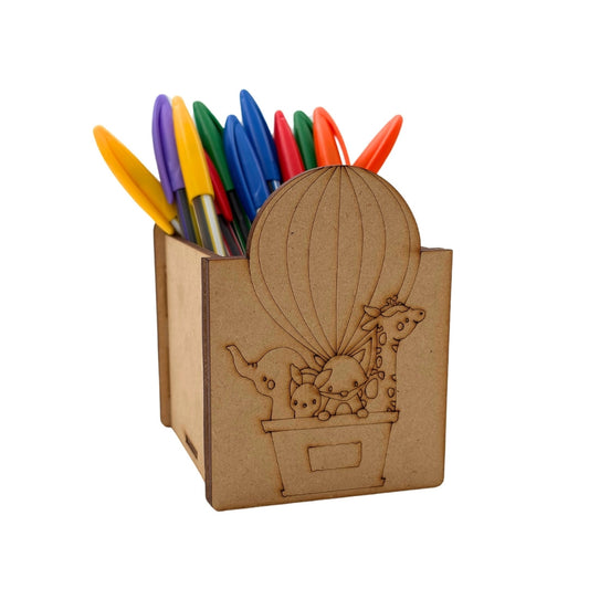 Hot Air Balloon Pen Stand MDF Design 1