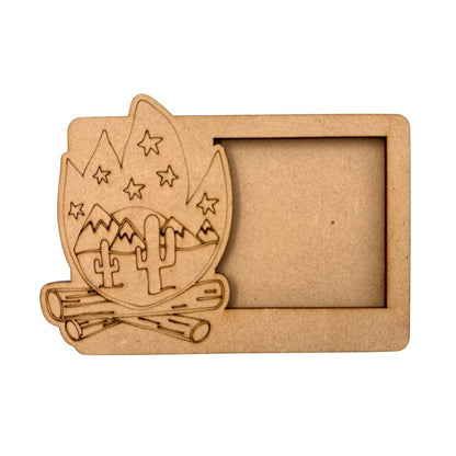 Campfire Three Layered Photo Frame MDF Design 1