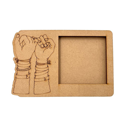 Friendship Day Three Layered Photo Frame MDF Design 1