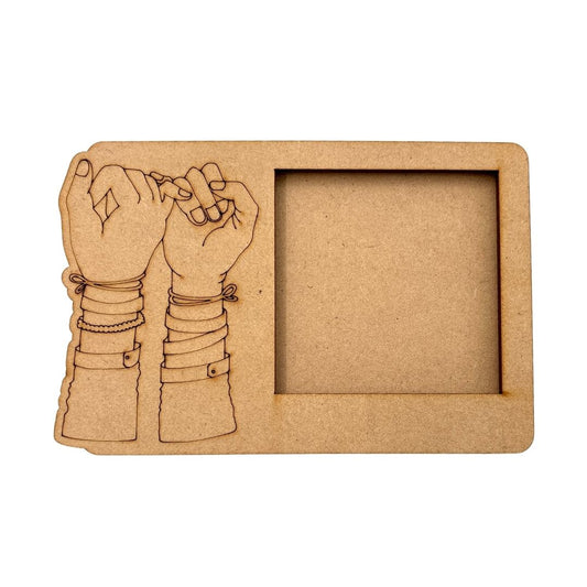 Friendship Day Three Layered Photo Frame MDF Design 1