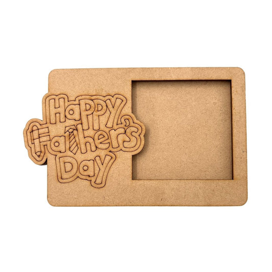 Happy Father's Day Three Layered Photo Frame MDF Design 1