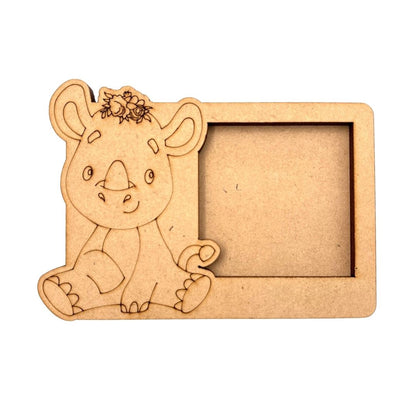 Rhinoceros Three Layered Photo Frame MDF Design 1