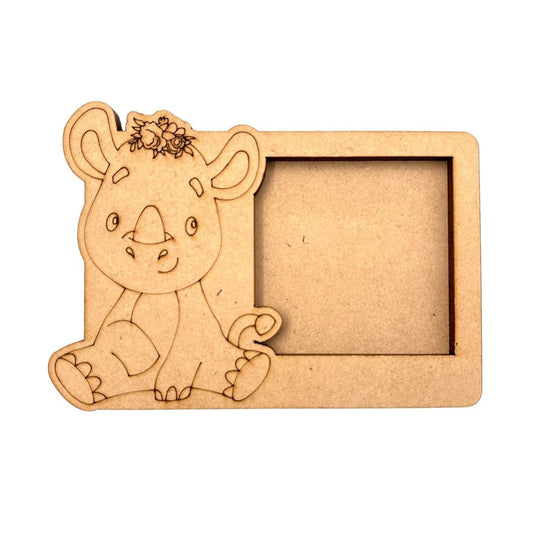 Rhinoceros Three Layered Photo Frame MDF Design 1