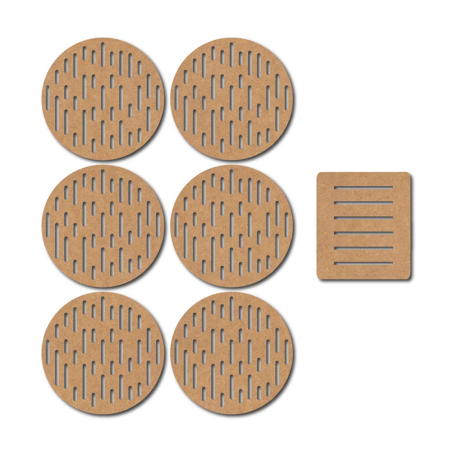 Round Coaster MDF Design 18