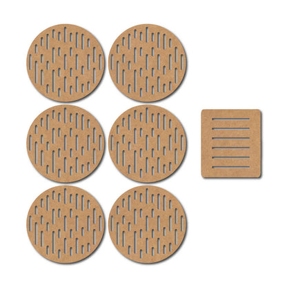 Round Coaster MDF Design 18