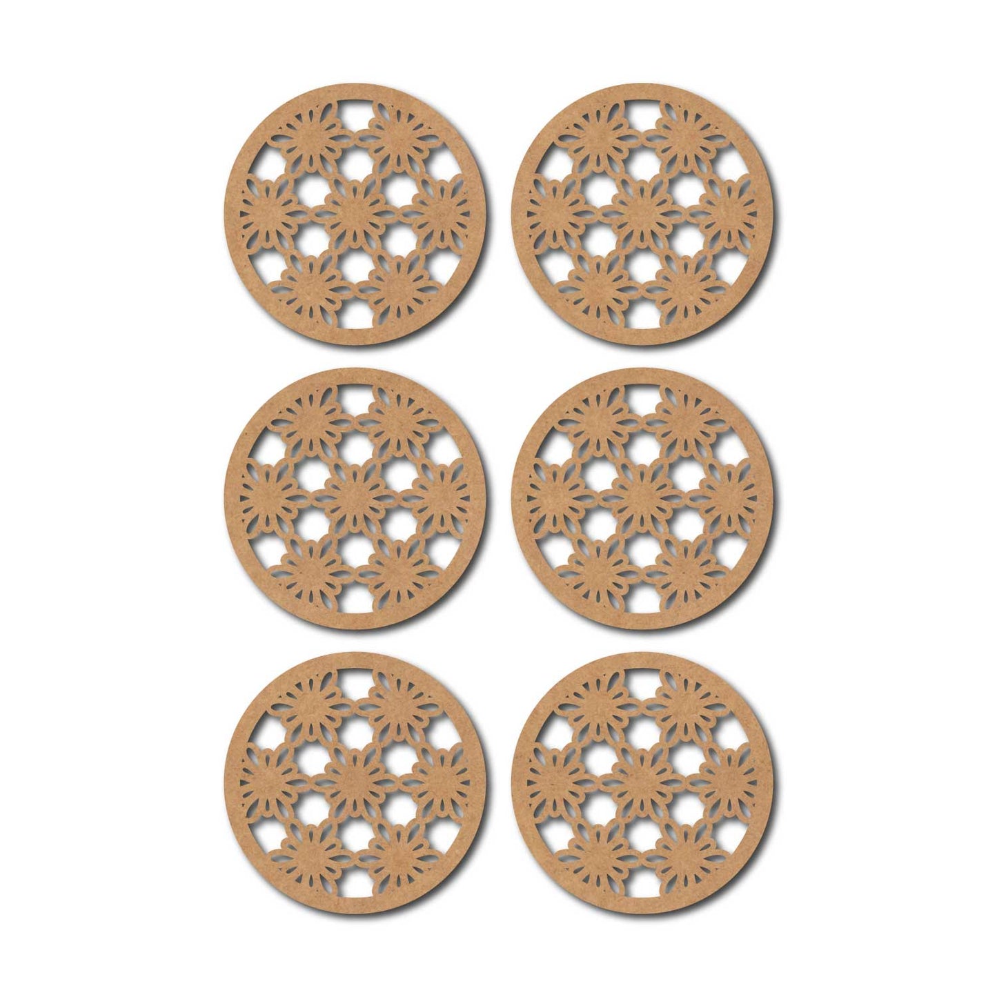 Round Coaster MDF Design 20