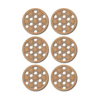 Round Coaster MDF Design 20