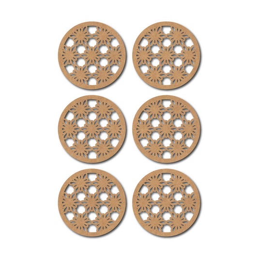 Round Coaster MDF Design 20