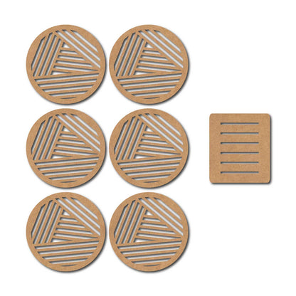 Round Coaster MDF Design 11