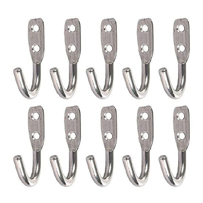 J Type Hook Stainless Steel Silver