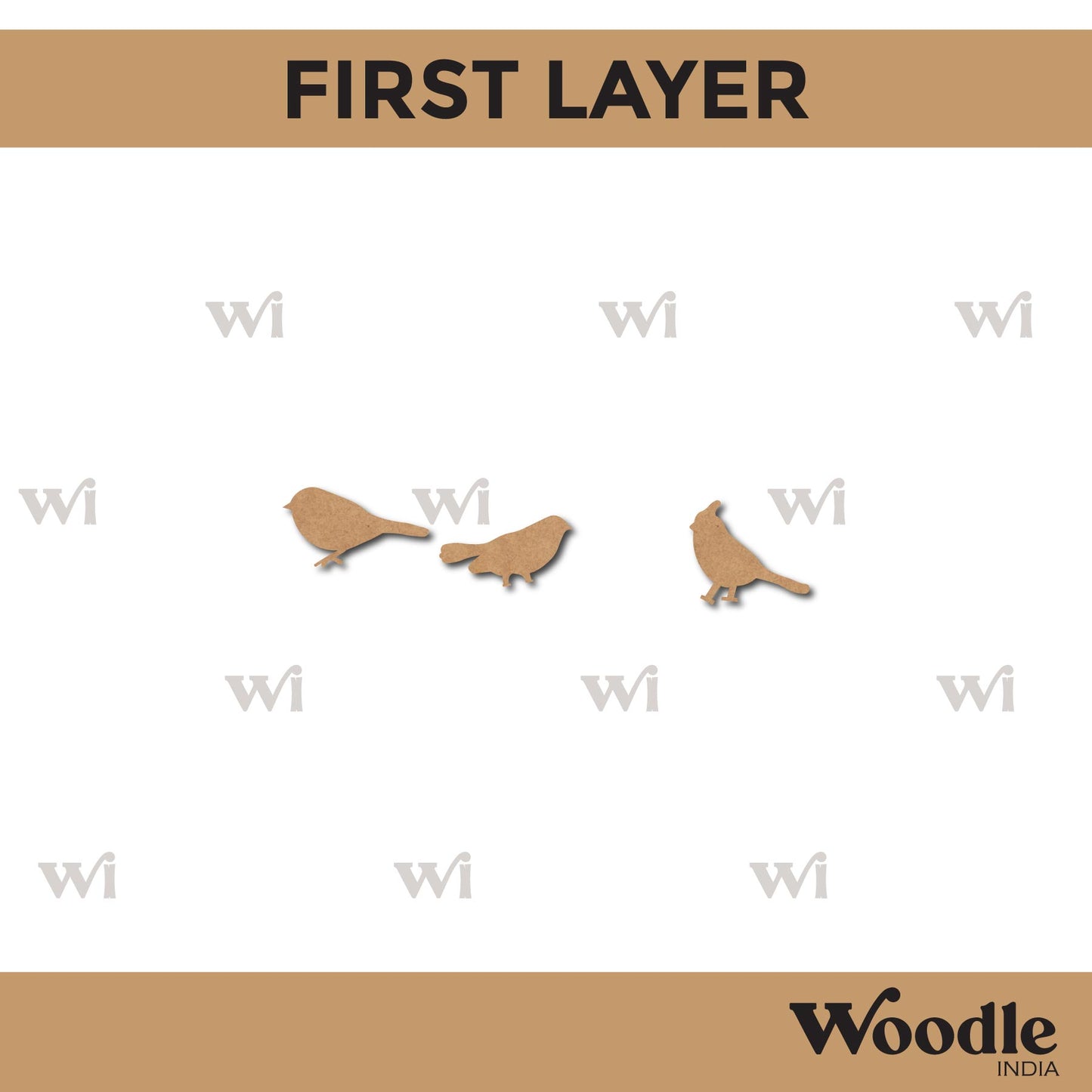 Birds On Branch Nameplate MDF Design 2