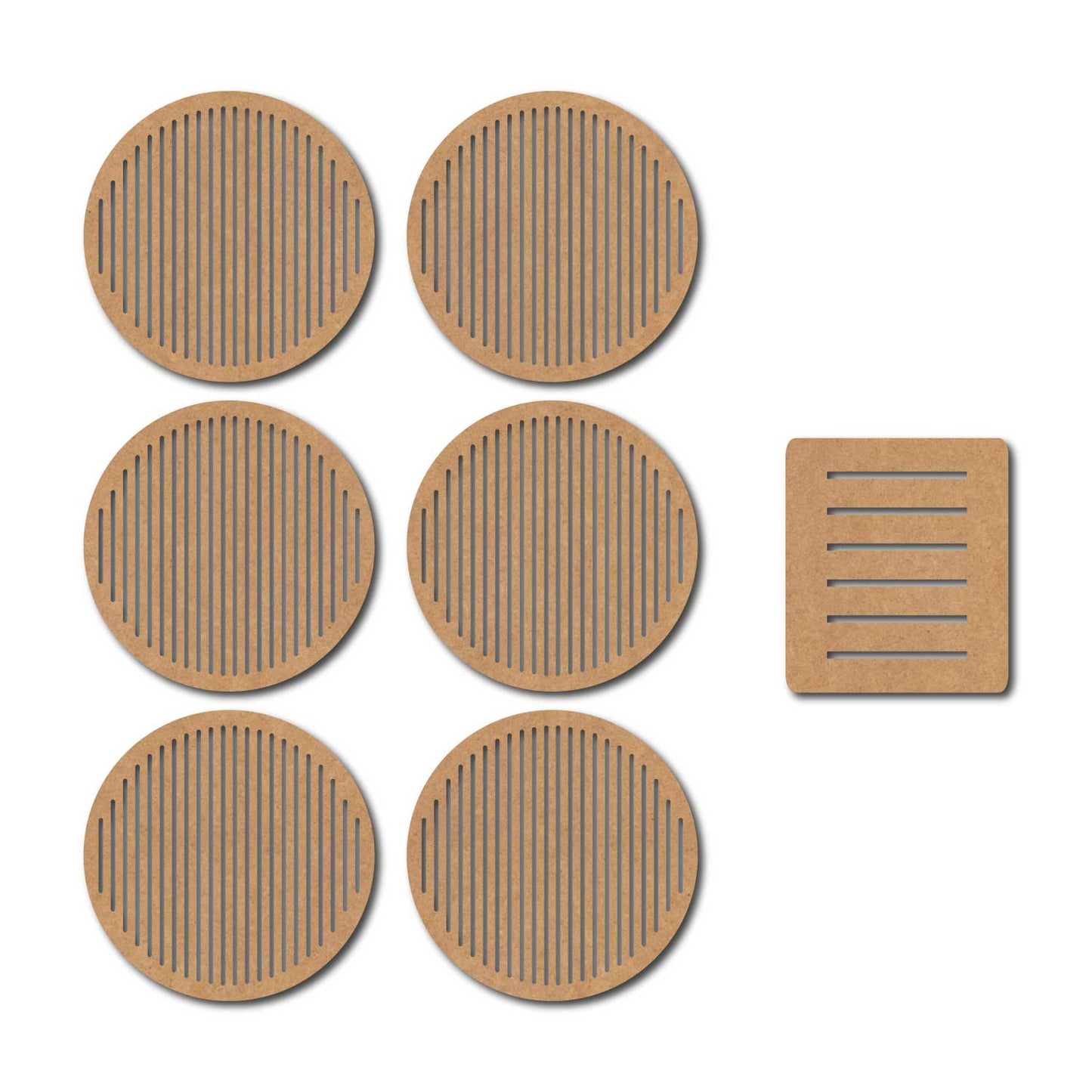 Round Coaster MDF Design 13
