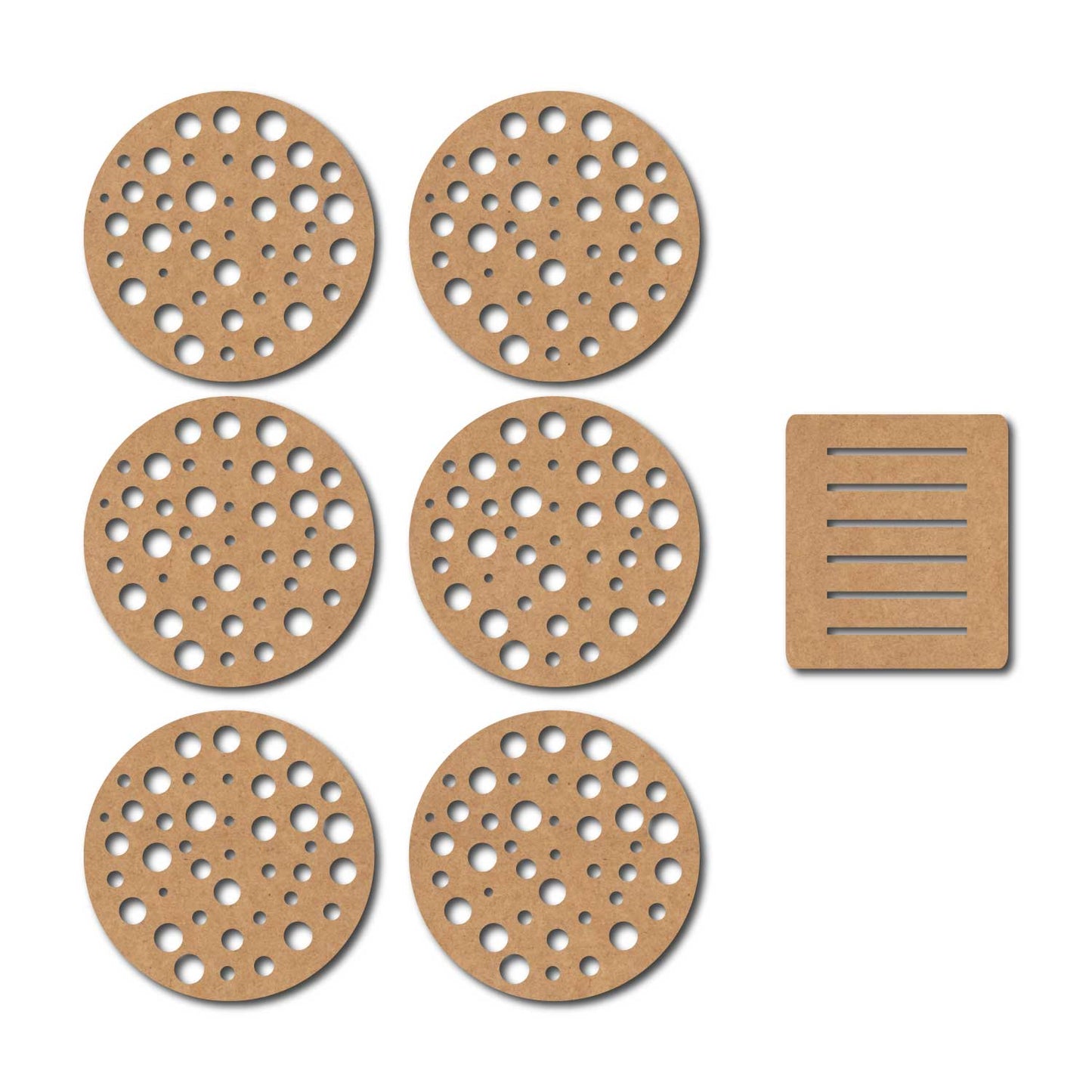 Round Coaster MDF Design 15