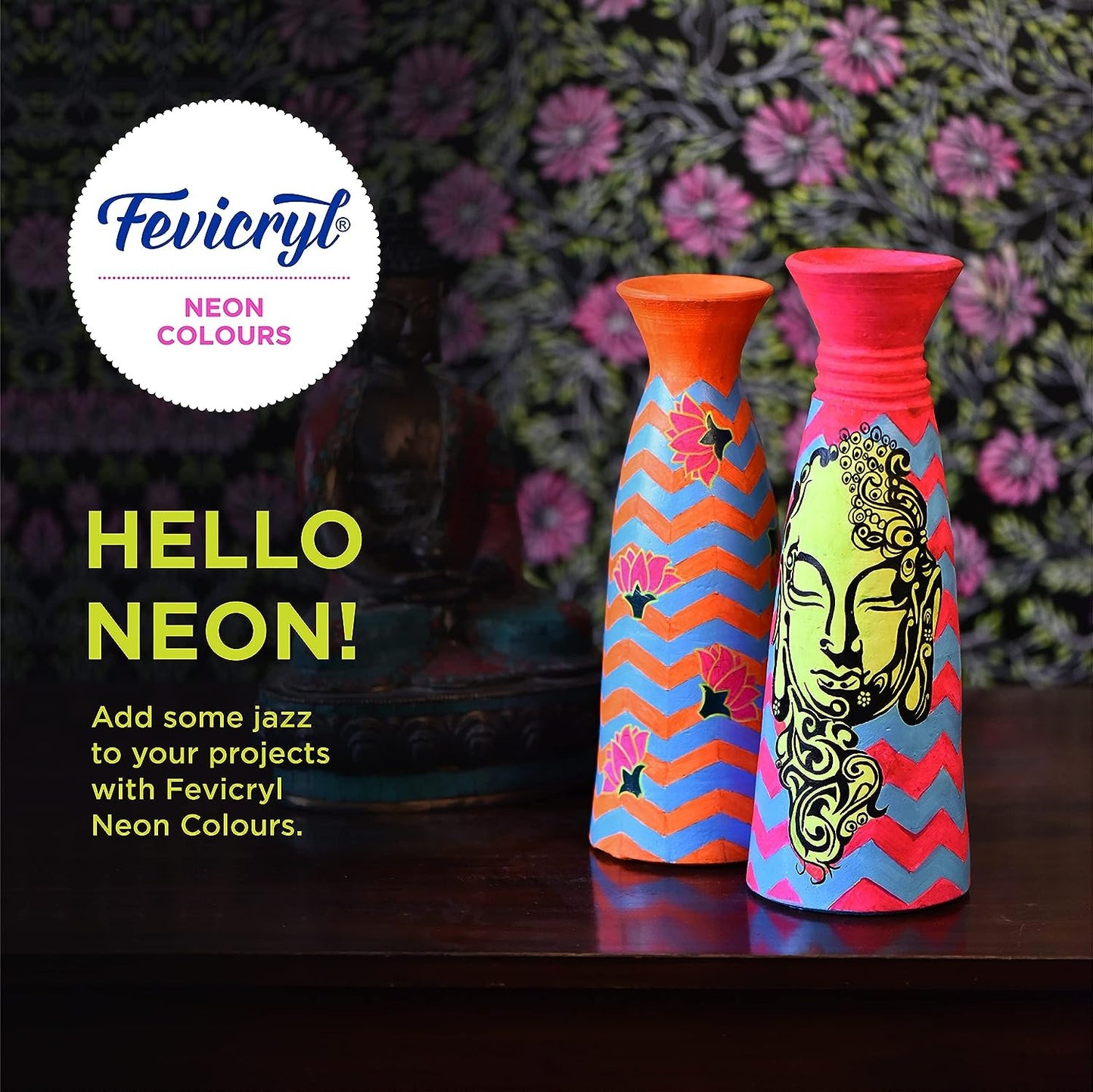 Fevicryl Acrylic Colours Neon Yellow 011