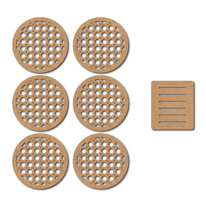 Round Coaster MDF Design 7