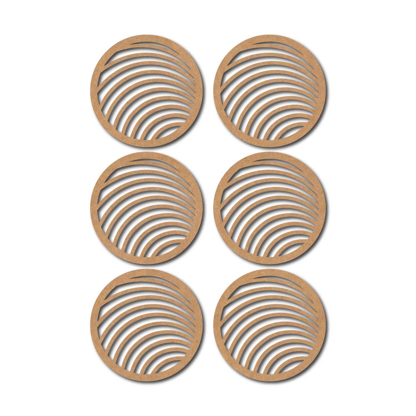 Round Coaster MDF Design 19