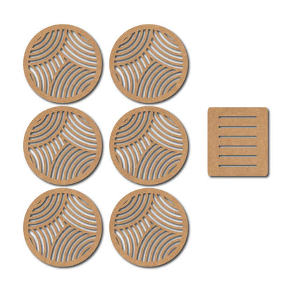 Round Coaster MDF Design 14