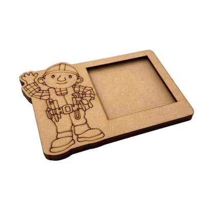 Bob The Builder Three Layered Photo Frame MDF Design 1