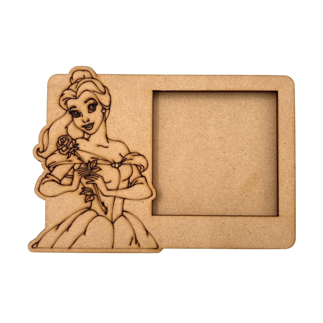 Disney Princess Bella Three Layered Photo Frame MDF Design 1