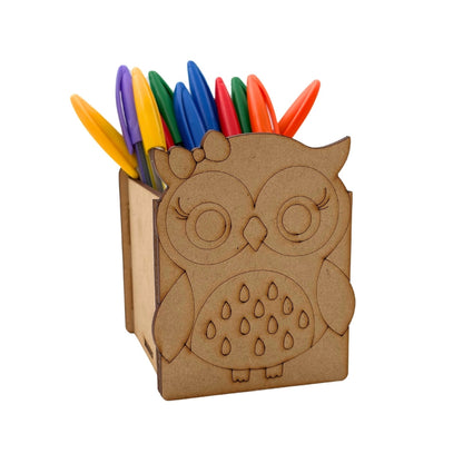 Owl Pen Stand MDF Design 1