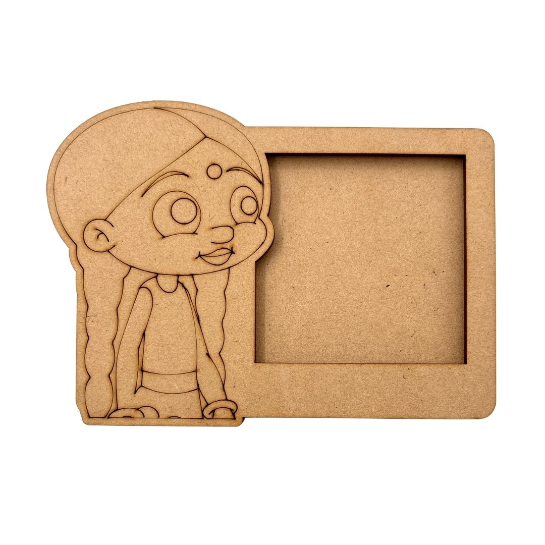 Chhota Bheem Three Layered Photo Frame MDF Design 1