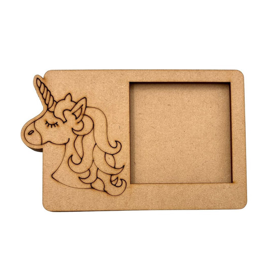 Unicorn Three Layered Photo Frame MDF Design 2