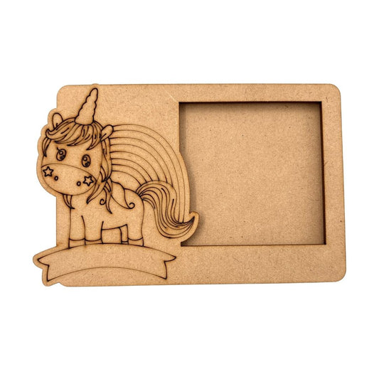 Unicorn Three Layered Photo Frame MDF Design 3