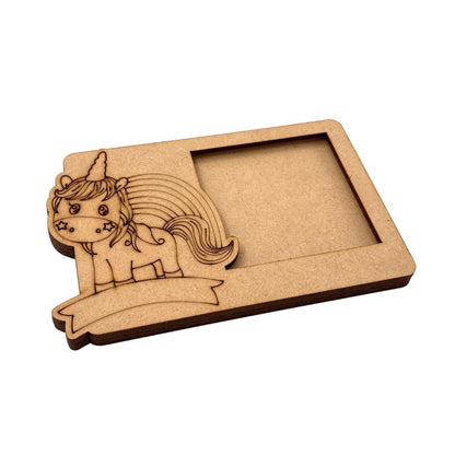 Unicorn Three Layered Photo Frame MDF Design 3