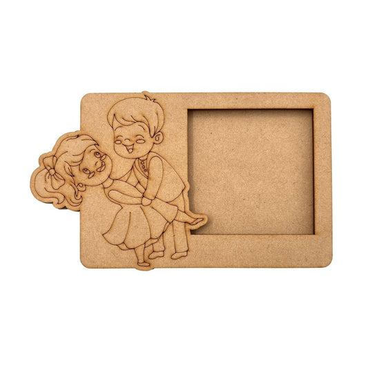 Dancing Couple Three Layered Photo Frame MDF Design 1