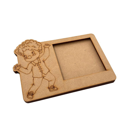 Dancing Boy Three Layered Photo Frame MDF Design 1