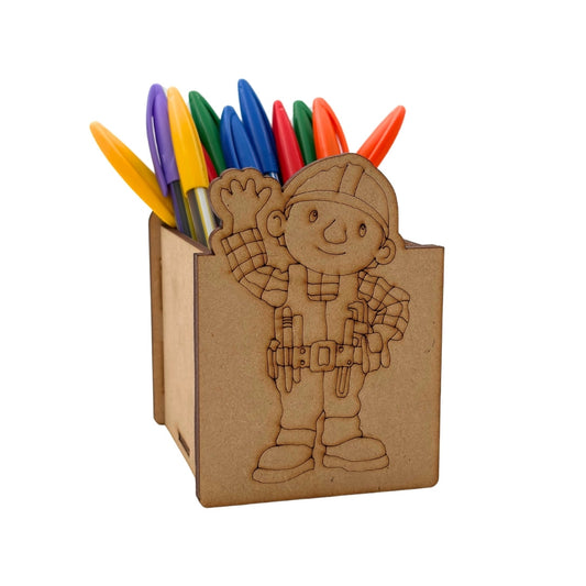 Bob The Builder Pen Stand MDF Design 1