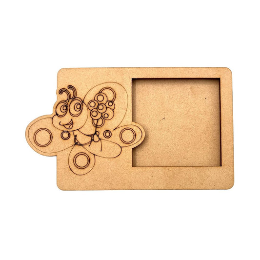 Butterfly Three Layered Photo Frame MDF Design 1