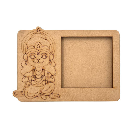 Hanuman Ji Three Layered Photo Frame MDF Design 1