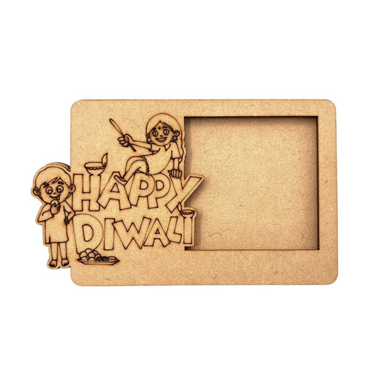 Diwali Three Layered Photo Frame MDF Design 3